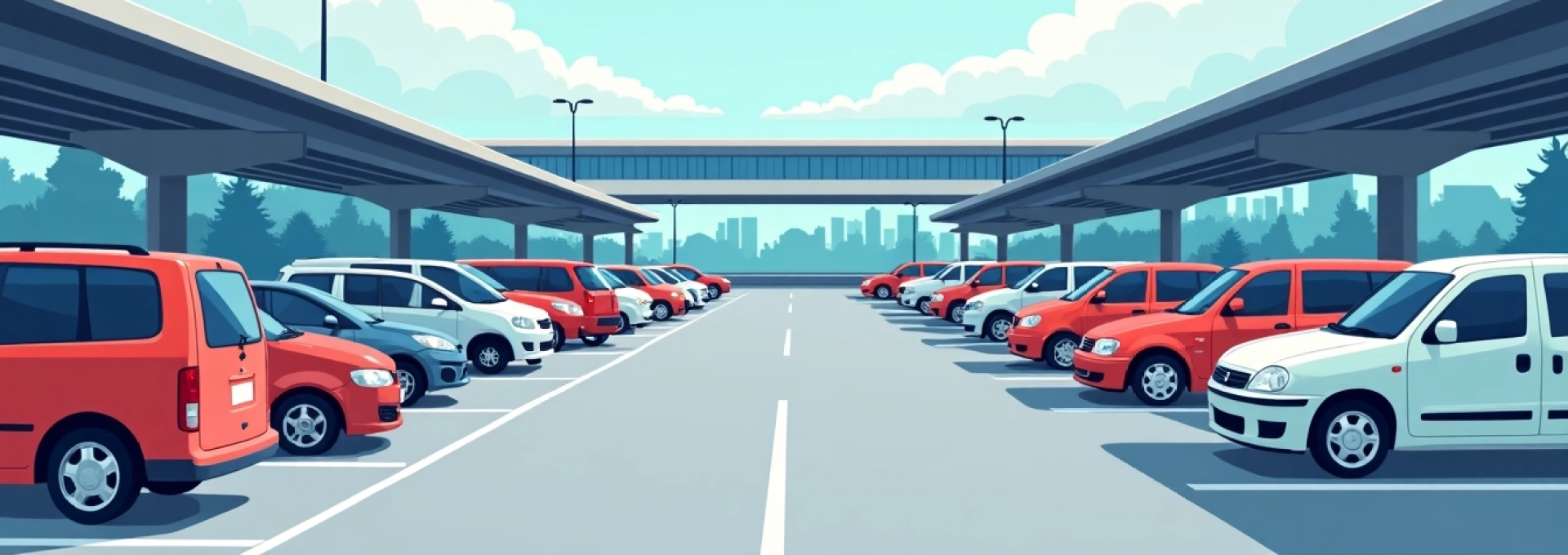 Parking à l'aéroport de Roissy